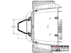 Jeep Wrangler JK Frame-Built Bumper Base w/Crawler Caps - #1402 